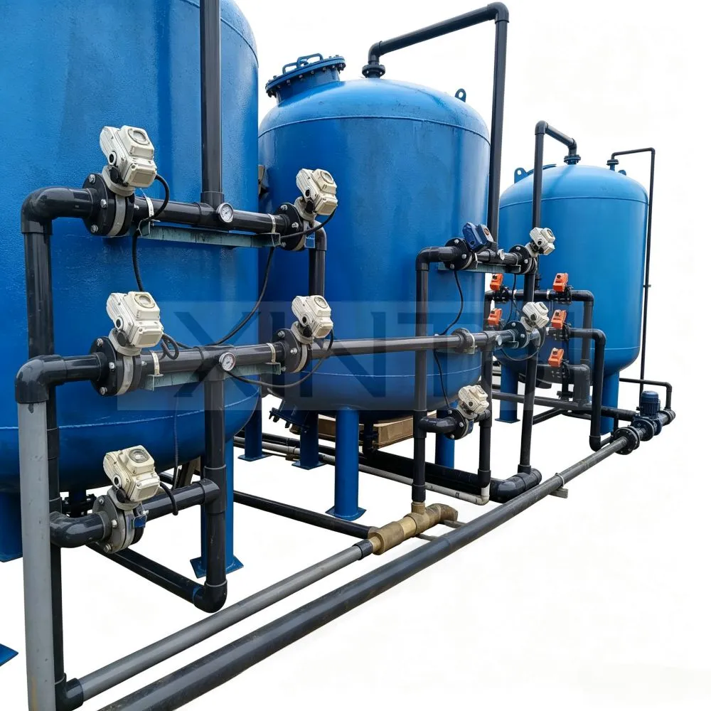 80T/H Carbon Steel Vessel Auto Industrial Water Filter System For Food&Beverage