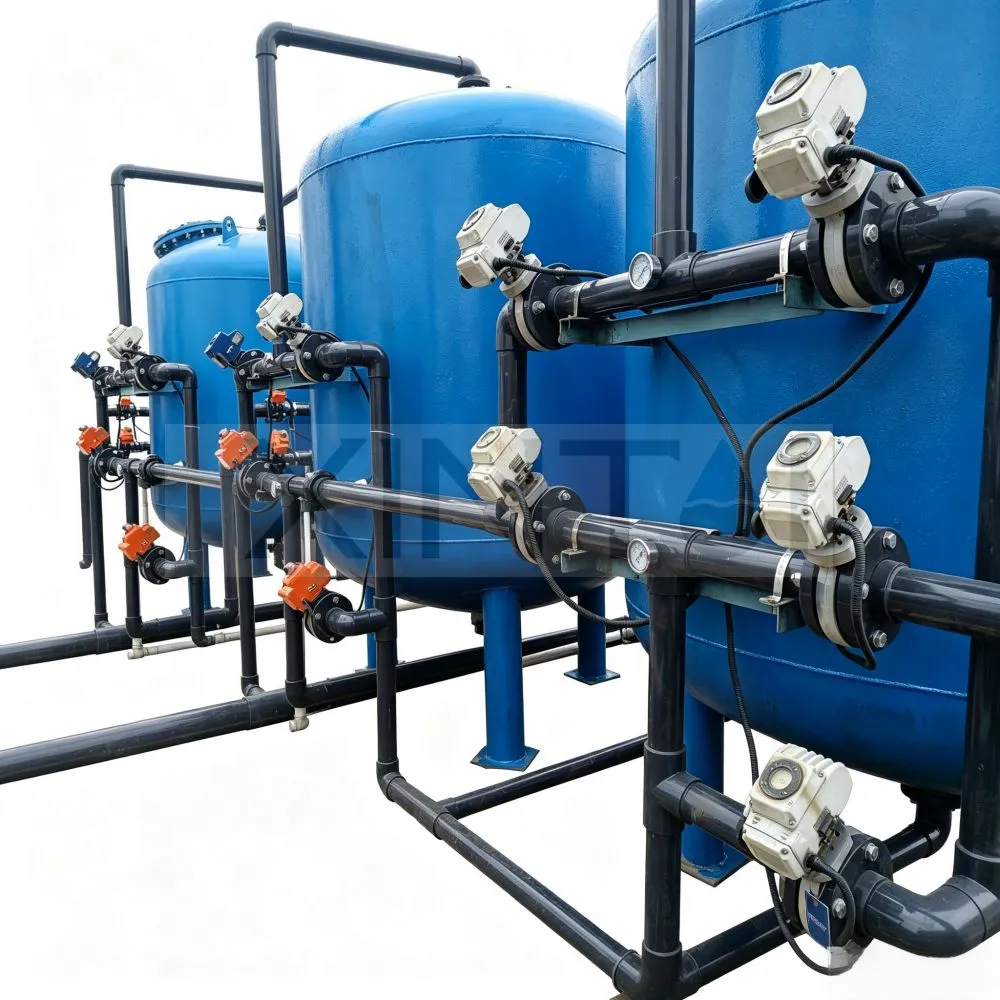80T/H Carbon Steel Vessel Auto Industrial Water Filter System For Food&Beverage1