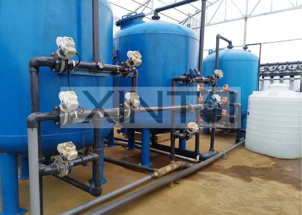 80T/H Carbon Steel Vessel Auto Industrial Water Filter System For Food&Beverage0