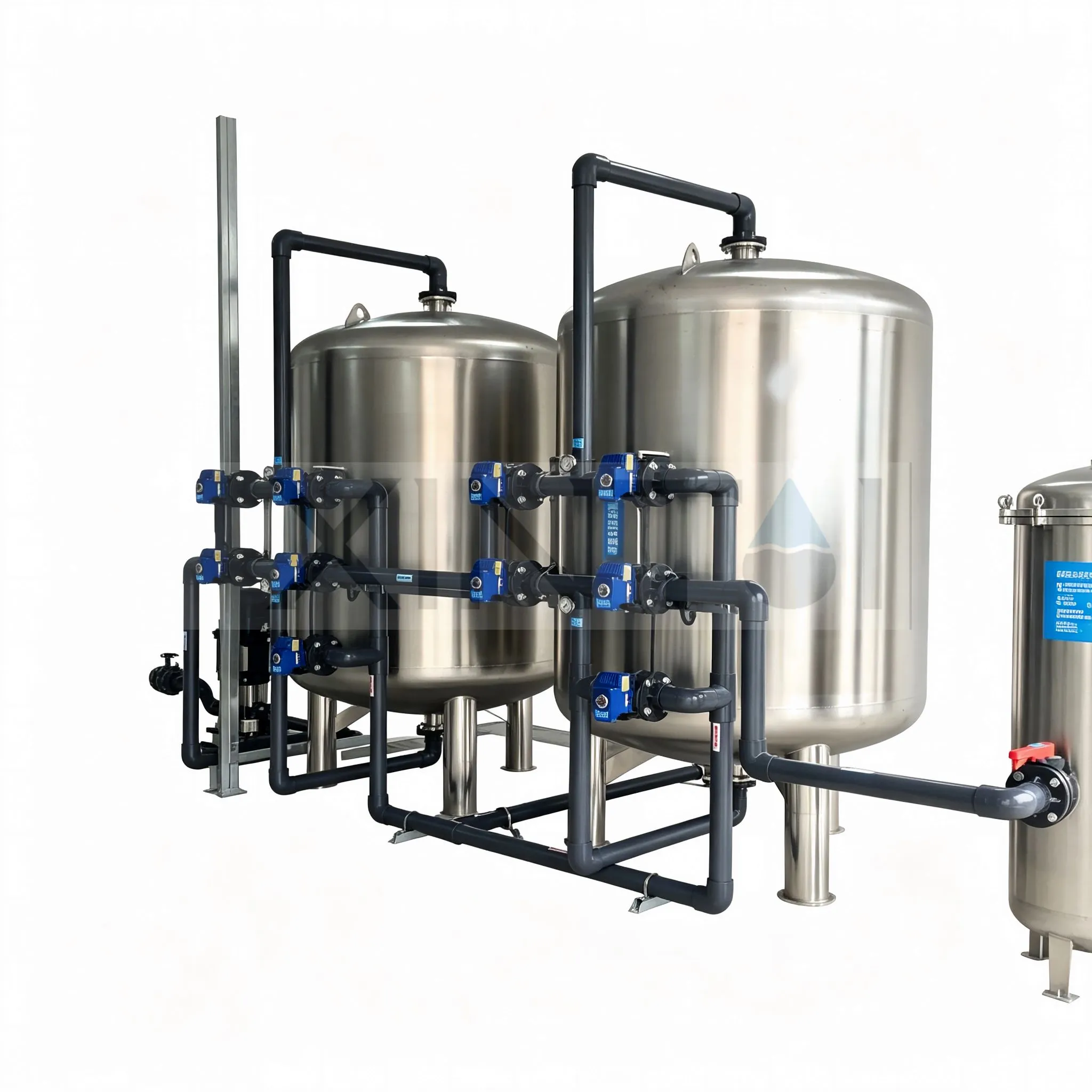 60T/H Multimedia Filters(MMF) Automatic Backwash Sand/Carbon Industrial Water Filters2